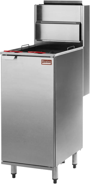 Julien - Rosko 42 Lb Gas Floor Fryer, 115000 BTU, Natural Gas - RO-FFG-115-N