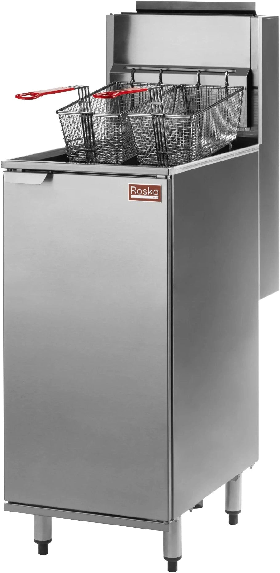 Julien - Rosko 42 Lb Gas Floor Fryer, 115000 BTU, Natural Gas - RO-FFG-115-N