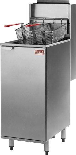 Julien - Rosko 42 Lb Gas Floor Fryer, 115000 BTU, Propane - RO-FFG-115-P