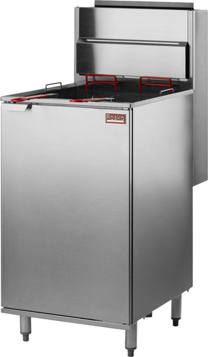 Julien - Rosko 60 lb Gas Floor Fryer, 160000 BTU, Propane - RO-FFG-160-P