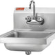 Julien - Rosko Wall Mounted Hand Sink with Faucet, Stainless Steel - RO-WMHS-1410