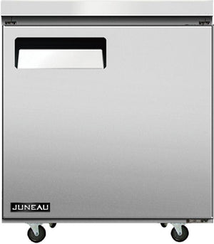 Juneau - 28" Stainless Steel Undercounter Single Door Refrigerated Prep Table - 58010