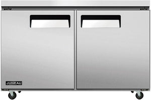 Juneau - 48″ Undercounter Freezer Double Doors Stainless Steel, 6.7 Cu. Ft. / 187 L Capacity - 58015