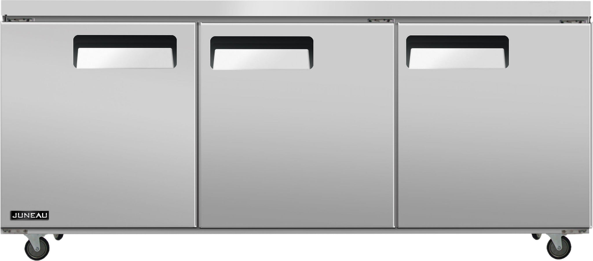 Juneau - 72″ Undercounter Freezer Three Door Stainless Steel, 11 Cu.Ft. / 308 L Capacity - 58019