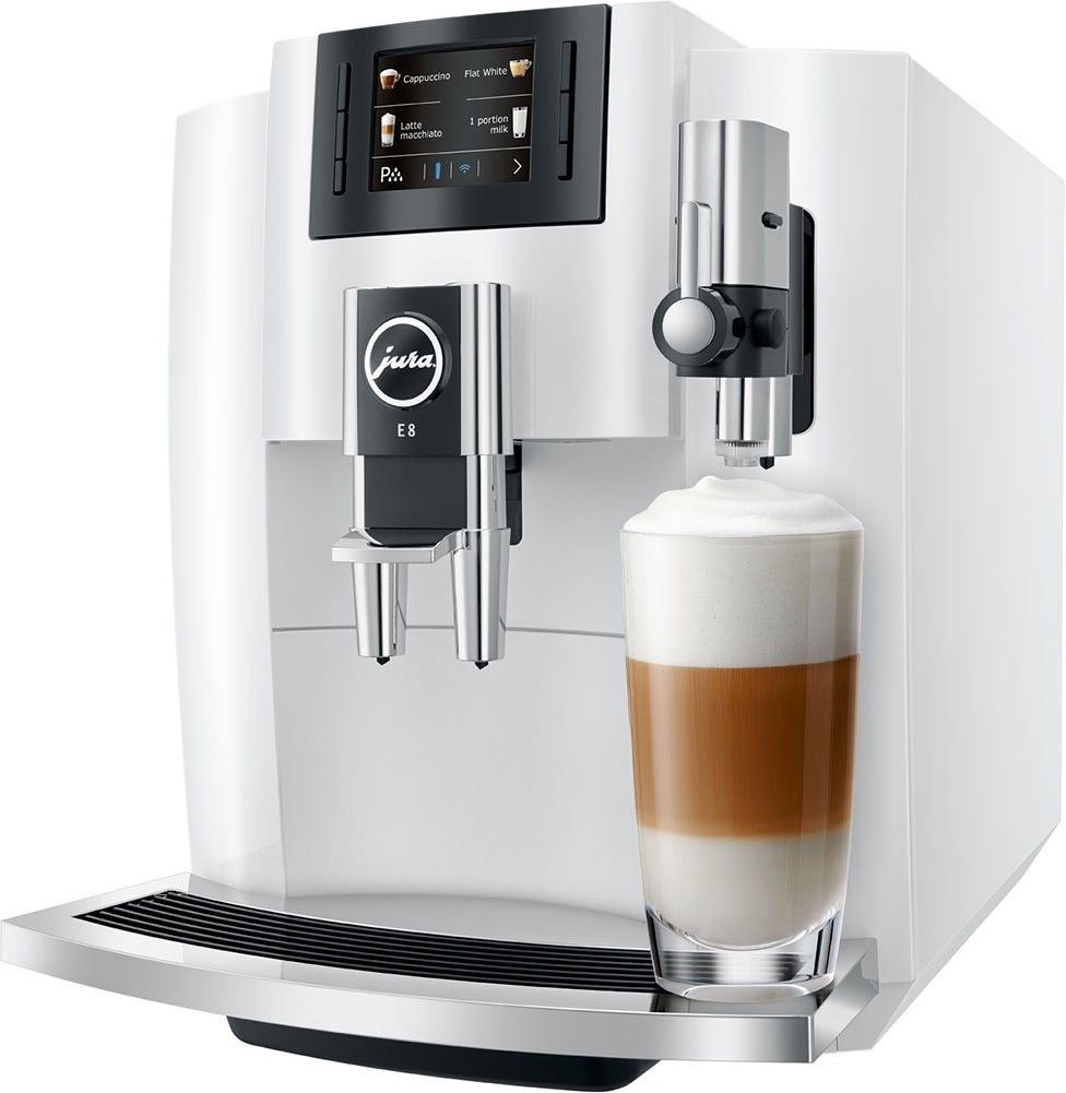 Jura - E8 Automatic Coffee Machine Piano White - 15683