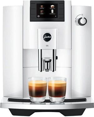 Jura - Impressa E6 Automatic Coffee Machine Piano White - 15559