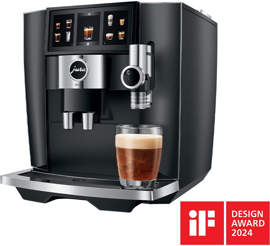 Jura - Impressa J8 Twin Automatic Coffee Machine Diamond Black - 15658