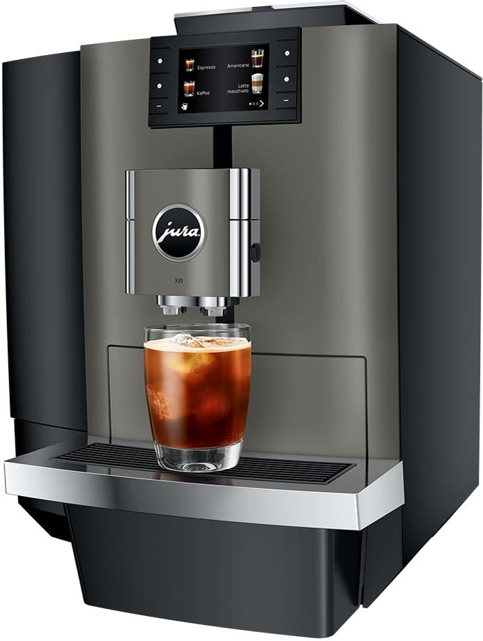 Jura - Impressa X10 Professional Twin Automatic Coffee Machine Dark Inox - 15669