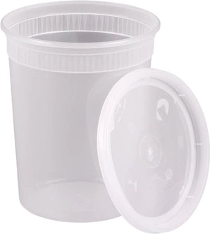 Kari-Out - 32 Oz Deli Container with Lid Combo, Pack of 240 - TD40032