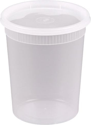 Kari-Out - 32 Oz Deli Container with Lid Combo, Pack of 240 - TD40032