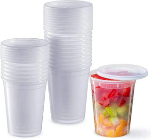 Kari-Out - 32 Oz Deli Container with Lid Combo, Pack of 240 - TD40032