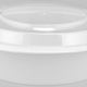 Kari-Out - 6" White Medium Round 16 Oz Plastic Containers with Lid Combo, 150/Cs - PL0610W