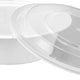 Kari-Out - 6" White Medium Round 16 Oz Plastic Containers with Lid Combo, 150/Cs - PL0610W