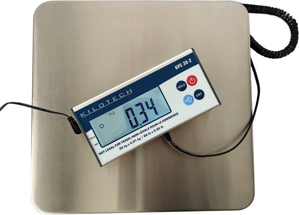 Kilotech - KPS 150-2 330 lb x 0.2 lb Electronic Bench Parcel Scale / Shipping Scale - K851285