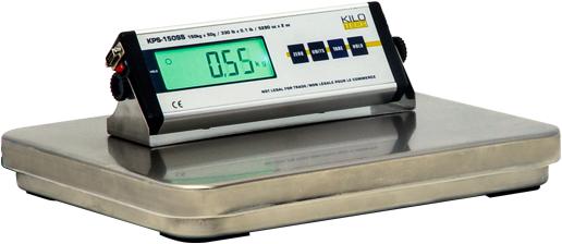 Kilotech - KPS-150 330 lb x 0.1 lb Stainless Steel Electronic Bench Parcel Scale / Shipping Scale - K851291