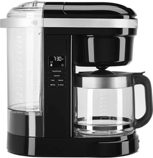 KitchenAid - 12 Cup Drip Coffee Maker with Spiral Showerhead Onyx Black - KCM1208OB