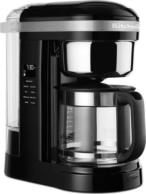 KitchenAid - 12 Cup Drip Coffee Maker with Spiral Showerhead & Programmable Warming Plate Onyx Black - KCM1209OB