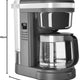 KitchenAid - 12 Cup Matte Charcoal Grey Drip Coffee Maker with Spiral Showerhead - KCM1208DG