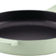 KitchenAid - 12" Pistachio Enameled Cast Iron Fry Pan/Skillet with Helper Handle and Pour Spouts - 48553