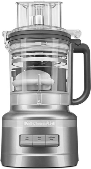 KitchenAid - 13-Cup Food Processor with Dicing Kit Contour Silver - KFP1319CU