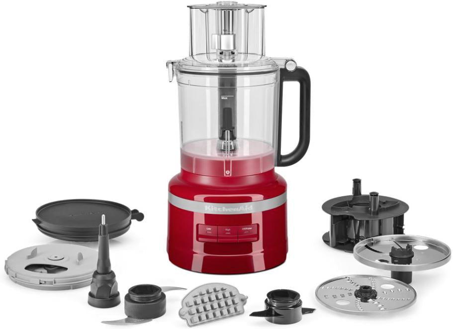 KitchenAid - 13-Cup Food Processor with Dicing Kit Empire Red - KFP1319ER