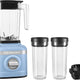 KitchenAid - 1.4 L K150 Blue Velvet 3 Speed Ice Crushing Blender with 2 Personal Blender Jars - KSB1332VB