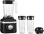 KitchenAid - 1.4 L K150 Matte Black 3 Speed Ice Crushing Blender with 2 Personal Blender Jars - KSB1332BM