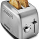 KitchenAid - 2-Slice Brushed Stainless Toaster with Manual High-Lift Lever - KMT2115SX