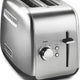 KitchenAid - 2-Slice Brushed Stainless Toaster with Manual High-Lift Lever - KMT2115SX