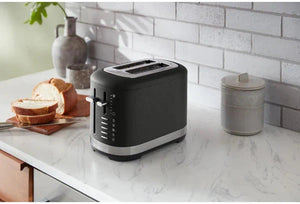 KitchenAid - 2 Slice Cast Iron Black Toaster - KMT2109BK