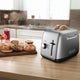 KitchenAid - 2-Slice Contour Silver Toaster with Manual High-Lift Lever - KMT2115CU