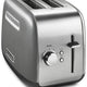 KitchenAid - 2-Slice Contour Silver Toaster with Manual High-Lift Lever - KMT2115CU