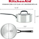 KitchenAid - 3 QT 5-Ply Clad Stainless Steel Covered Saucepan - 30050