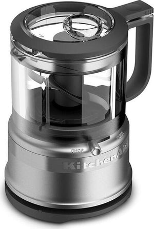 KitchenAid - 3.5 Cup Contour Silver Mini Food Chopper - KFC3516CU