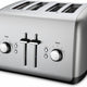 KitchenAid - 4-Slice Brushed Stainless Toaster with Manual High-Lift Lever - KMT4115SX