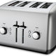 KitchenAid - 4-Slice Contour Silver Toaster with Manual High-Lift Lever - KMT4115CU