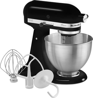 KitchenAid - 4.5 QT Classic Series Onyx Black Tilt-Head Stand Mixer - K45SSOB