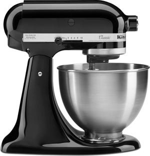 KitchenAid - 4.5 QT Classic Series Onyx Black Tilt-Head Stand Mixer - K45SSOB