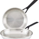 KitchenAid - 5-Ply Clad Polished Stainless Steel Fry Pan Set, Pack of 2 - 30051-TF05