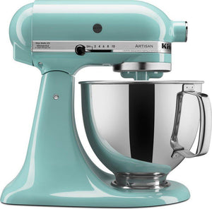 KitchenAid - 5 QT Artisan Aqua Sky Tilt-Head Stand Mixer - KSM150PSAQ