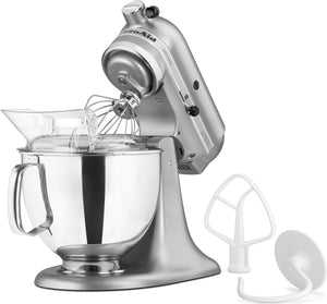 KitchenAid - 5 QT Artisan Contour Silver Tilt-Head Stand Mixer - KSM150PSCU