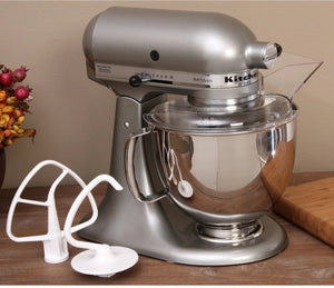 KitchenAid - 5 QT Artisan Contour Silver Tilt-Head Stand Mixer - KSM150PSCU