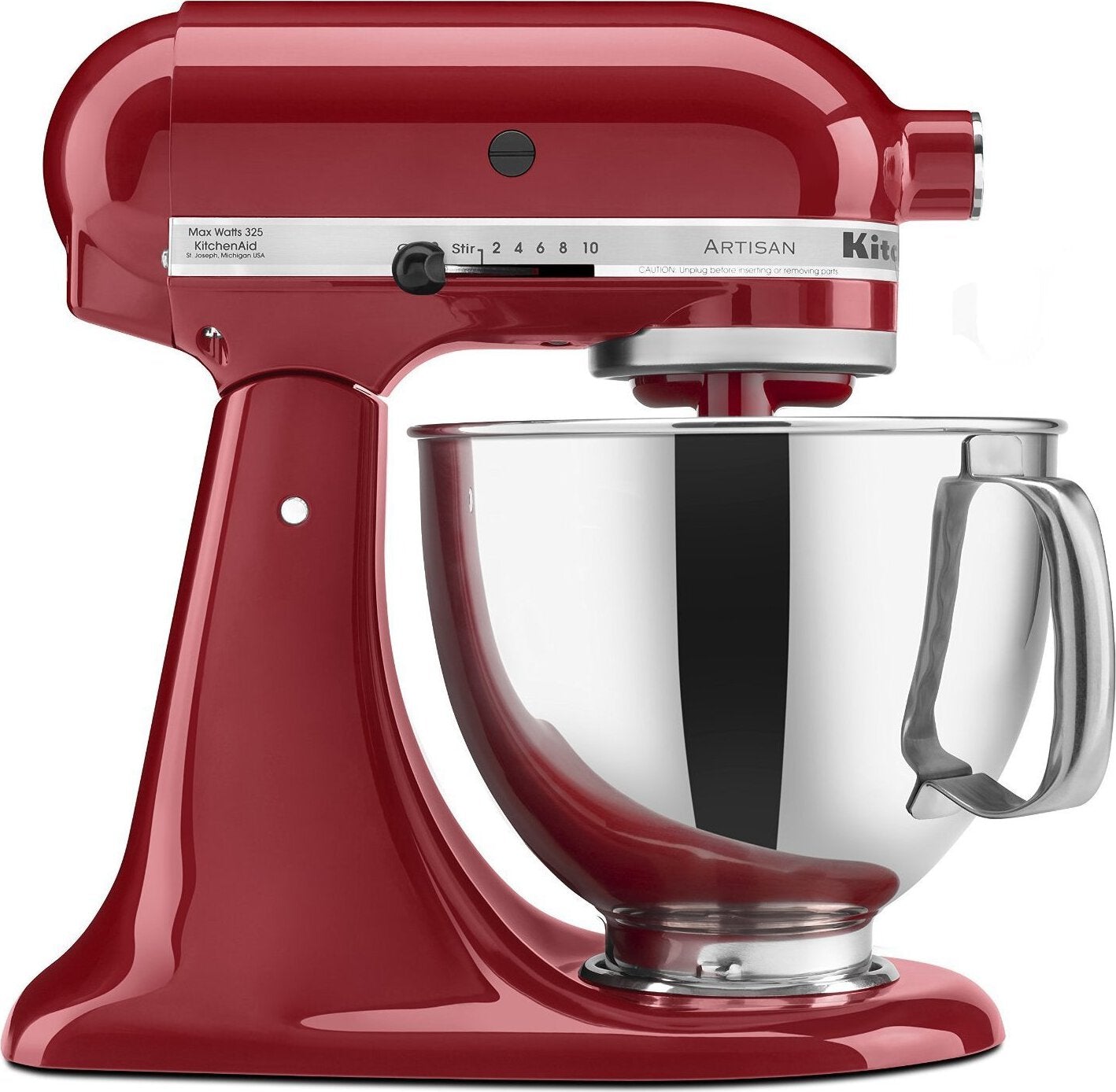 KitchenAid - 5 QT Artisan Empire Red Tilt-Head Stand Mixer - KSM150PSER