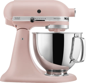 KitchenAid - 5 QT Artisan Feather Pink Tilt-Head Stand Mixer - KSM150PSFT