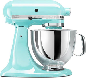 KitchenAid - 5 QT Artisan Ice Blue Tilt-Head Stand Mixer - KSM150PSIC