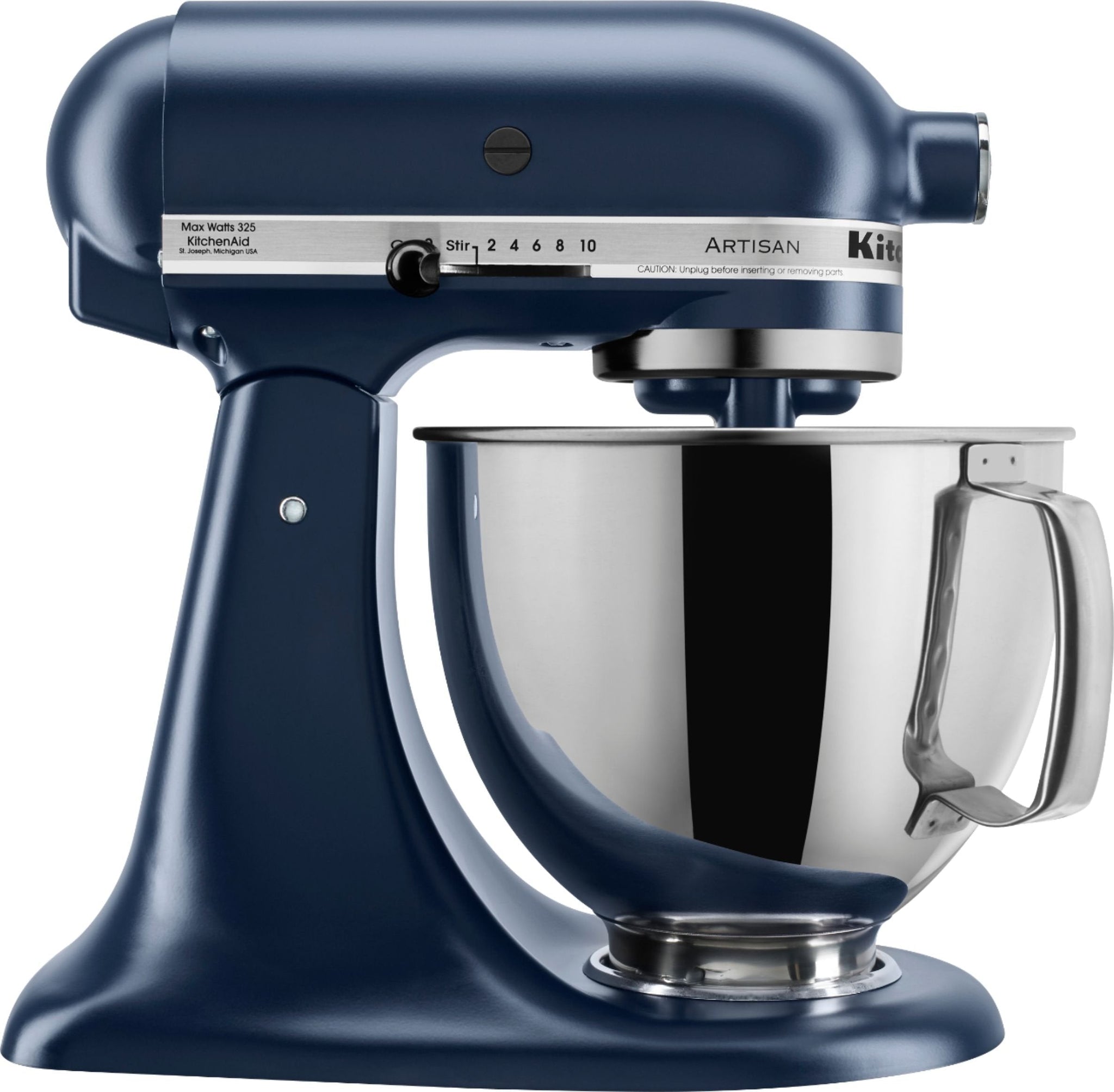 KitchenAid - 5 QT Artisan Ink Blue Tilt-Head Stand Mixer - KSM150PSIB