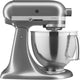 KitchenAid - 5 QT Artisan Medallion Silver Tilt-Head Stand Mixer with Accessory Pack - KSM195PSMS