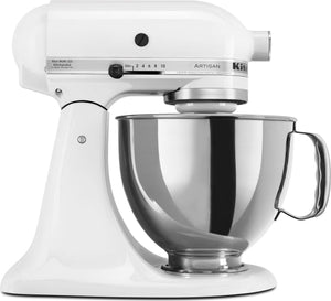 KitchenAid - 5 QT Artisan White Tilt-Head Stand Mixer - KSM150PSWH