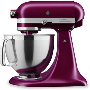 KitchenAid - 5 QT Beetroot Artisan Tilt-Head Stand Mixer with Premium Accessory Pack - KSM195PSBE