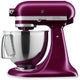 KitchenAid - 5 QT Beetroot Artisan Tilt-Head Stand Mixer with Premium Accessory Pack - KSM195PSBE